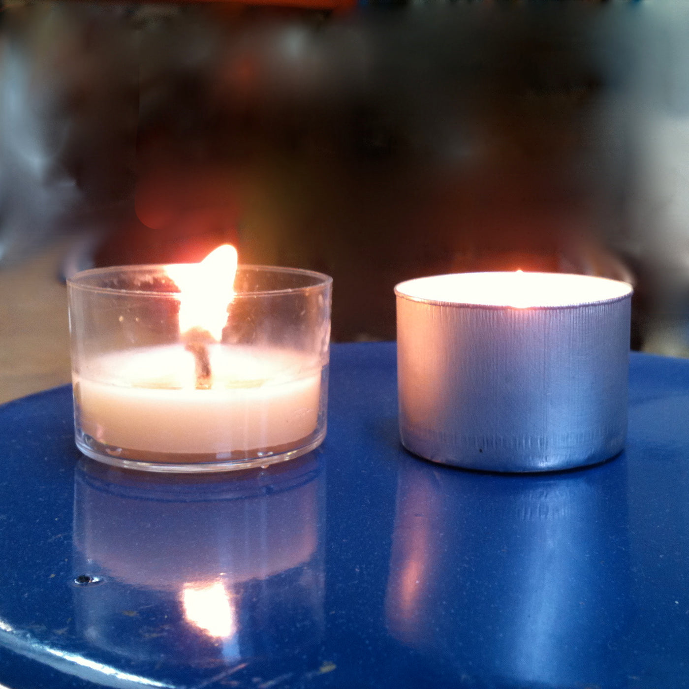A tip for cleaning your tealight cups to reuse them