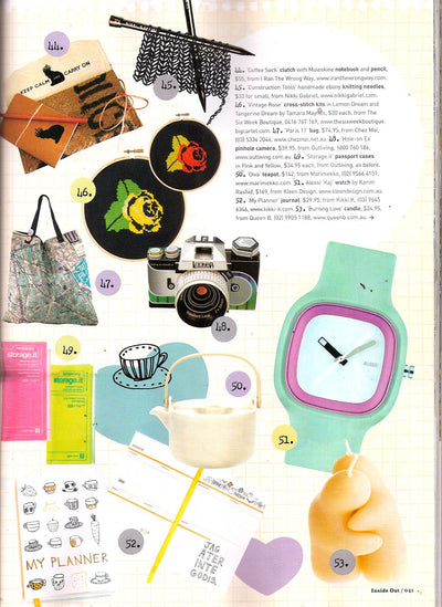 Queen B candles in Dec issue of Inside Out
