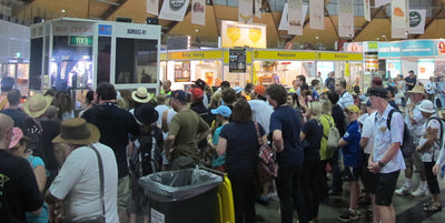 Creating a bee beard... at the Royal Easter Show