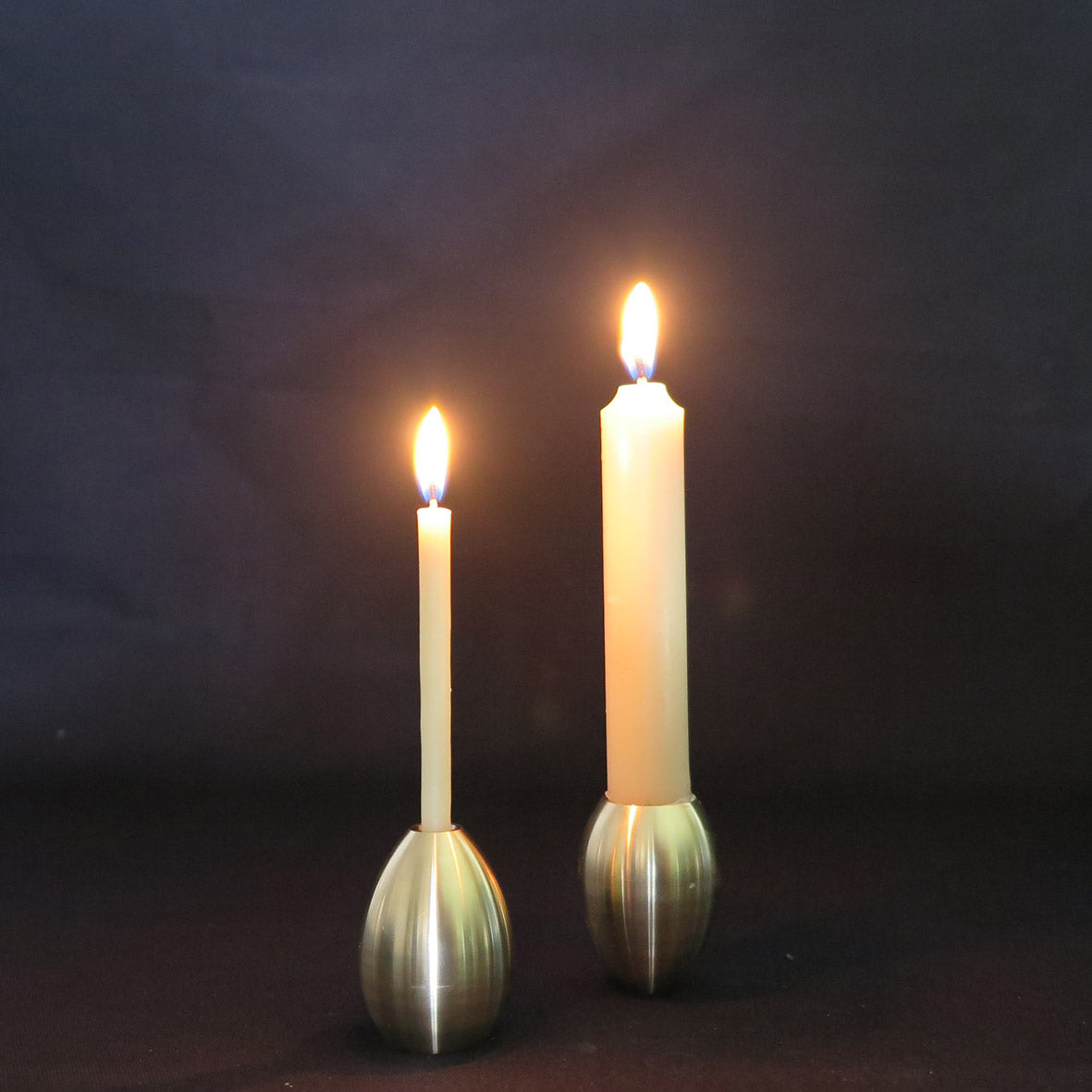 Reversible Brass Egg Candleholder