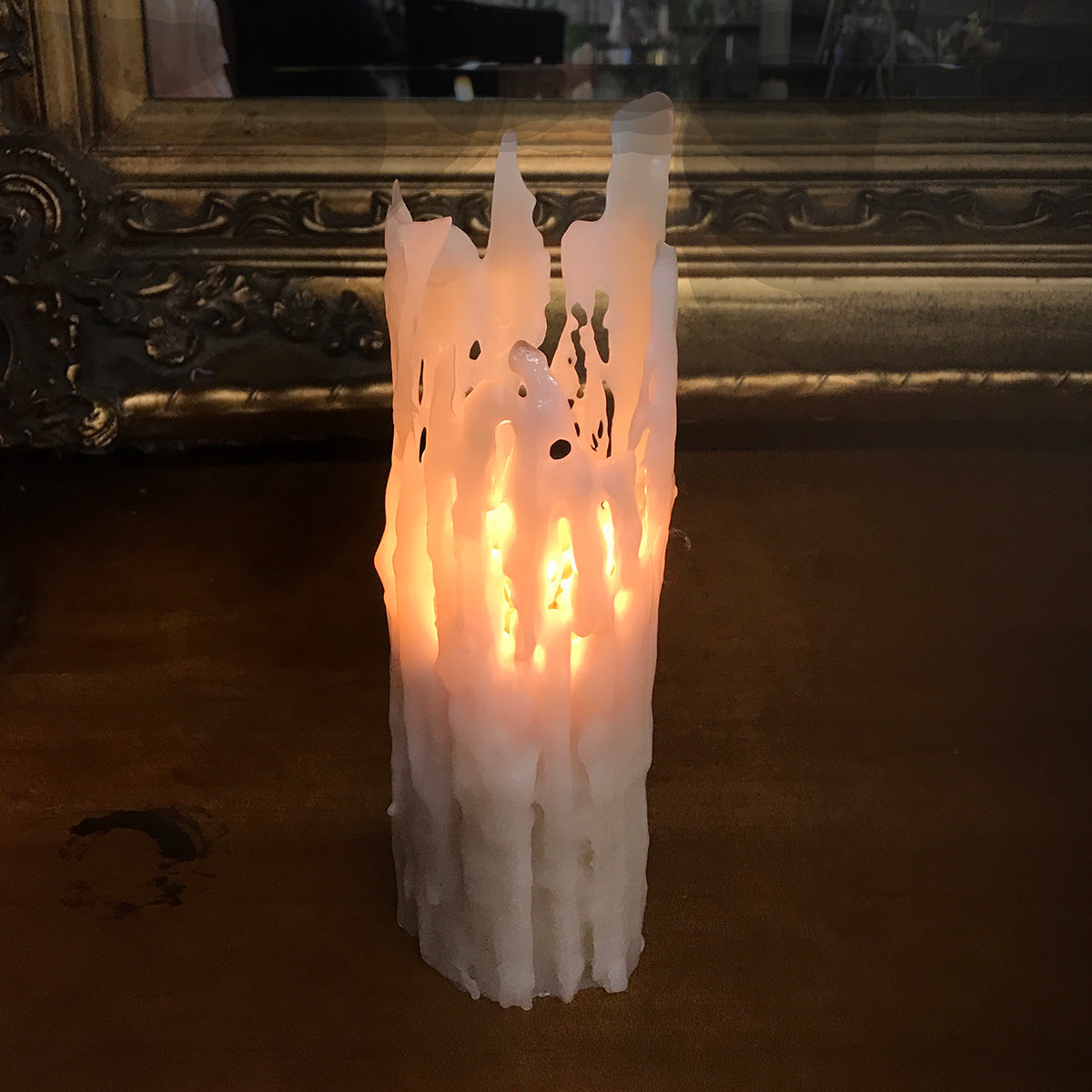 3 Days of Darkness Gothic Column Beeswax Candles Queen B