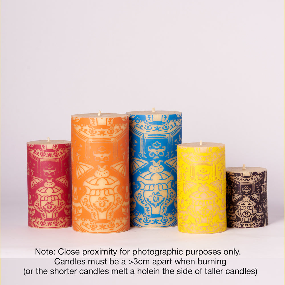 Clarence House The Vase Designer Hand Rolled Beeswax Candles